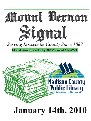 cover image of Mount Vernon Signal 01/14/2010